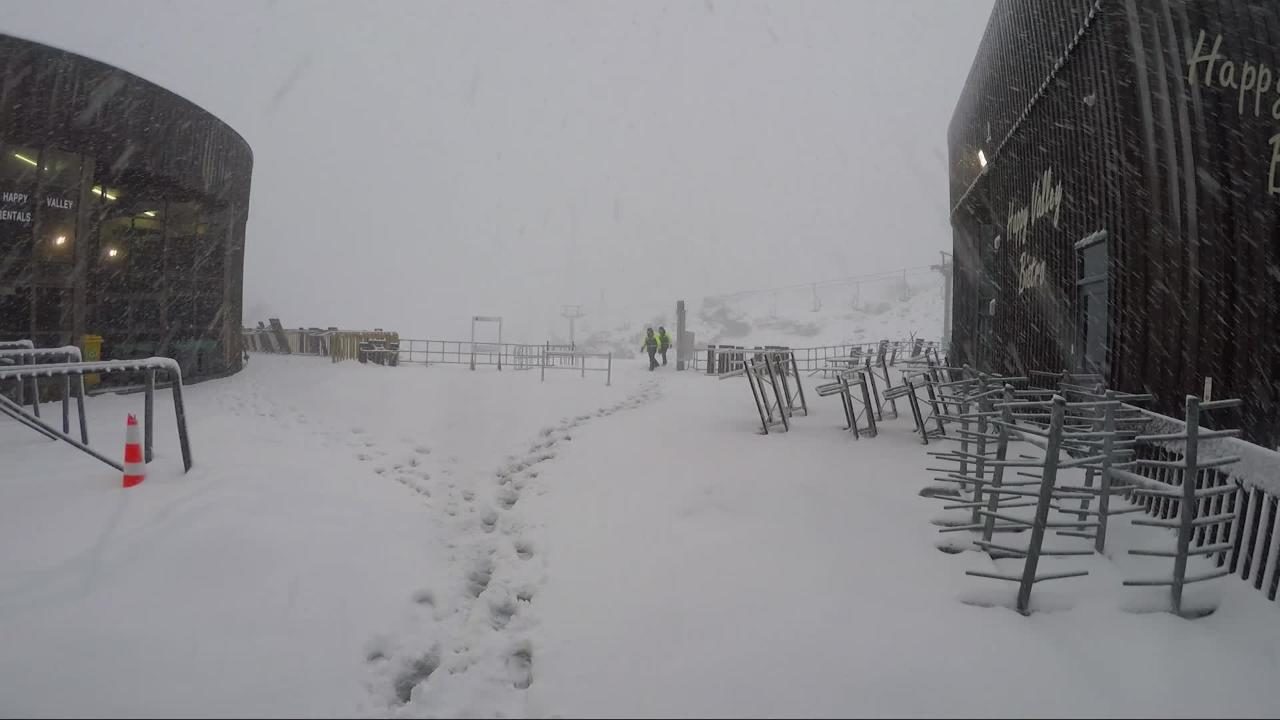Mt Ruapehu has experienced a huge snow dump