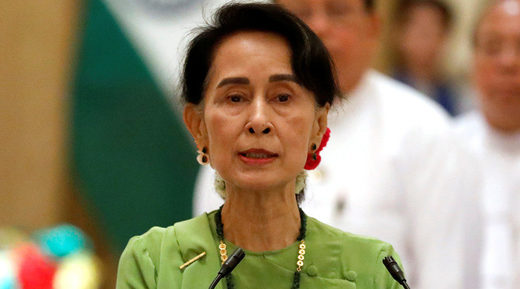 Myanmar State Counselor Aung San Suu Kyi