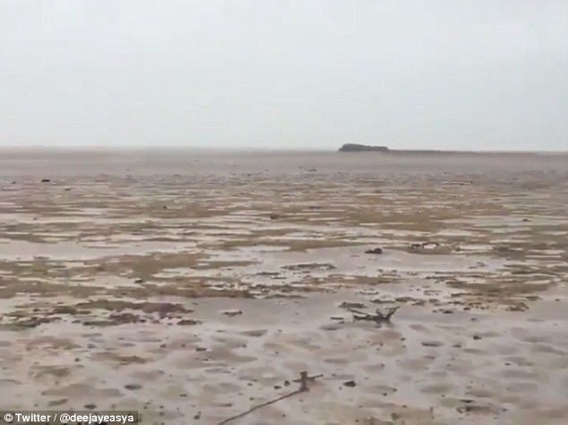 Bahamas beach disappears