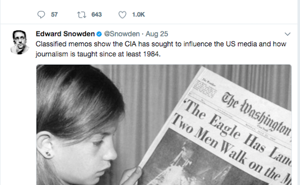 Snowden tweet