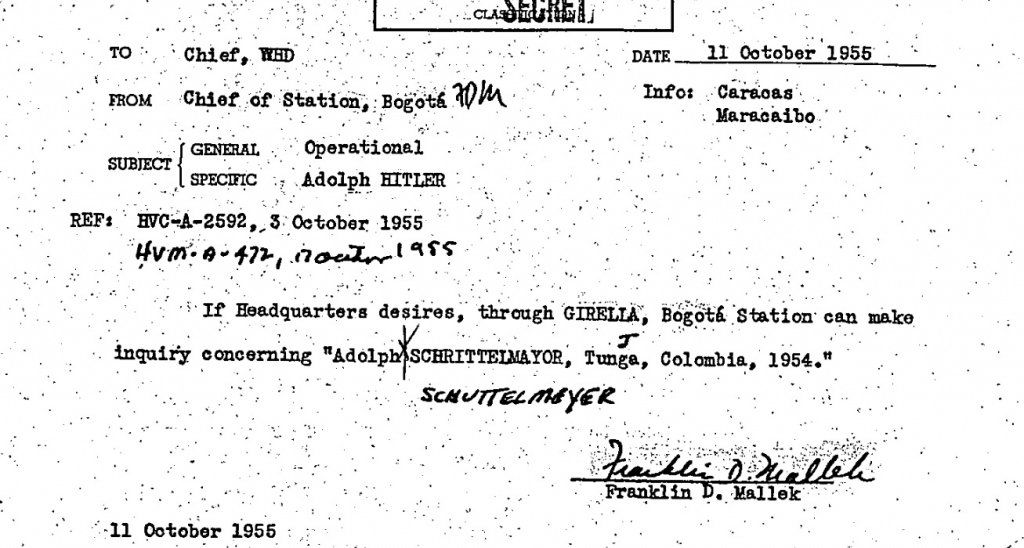 letter to CIA