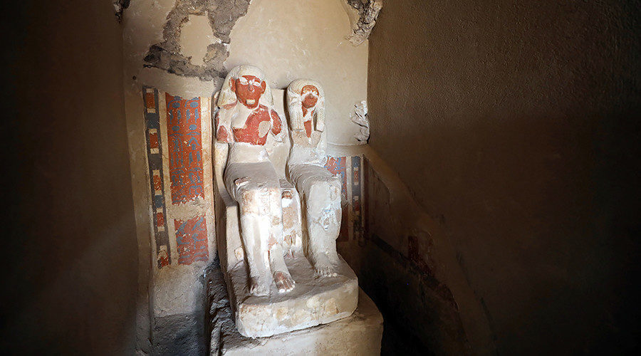 Click to enlarge Amenemhat and his wife