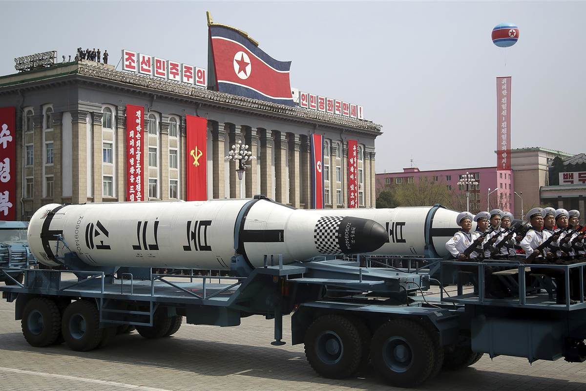 North Korea missile parade