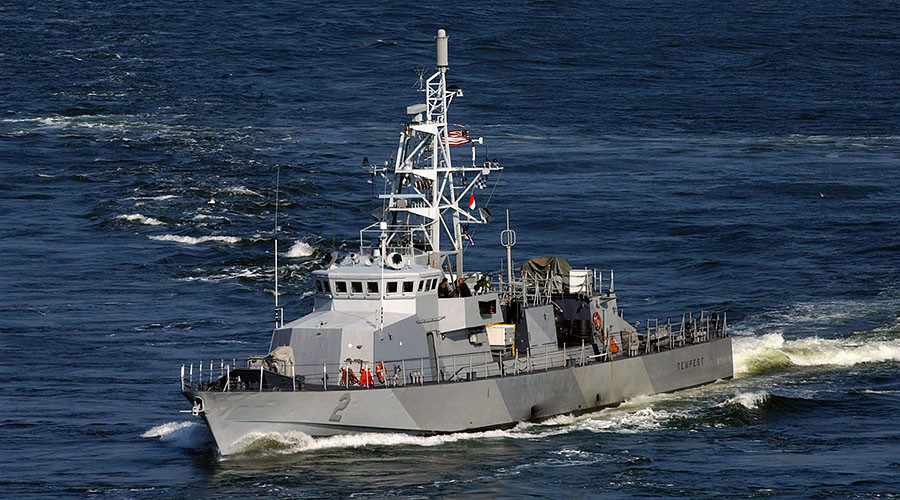 The coastal patrol craft USS Tempest (PC-2)