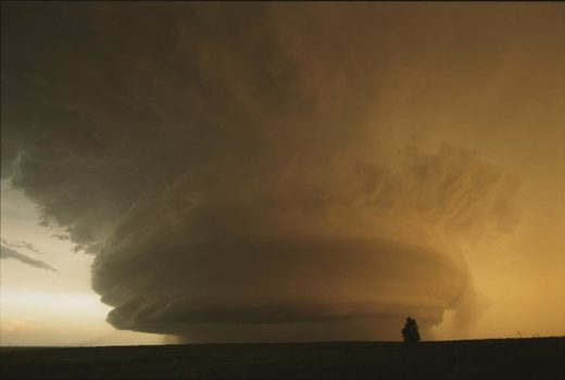 Click to enlarge A rare mother ship cloud formation hovers over Childress, Texas