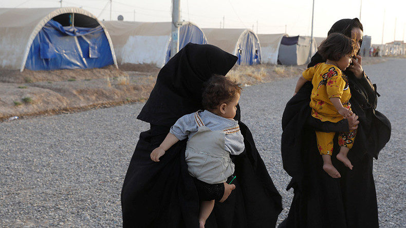 ISIS wives at UN-Iraqi camp