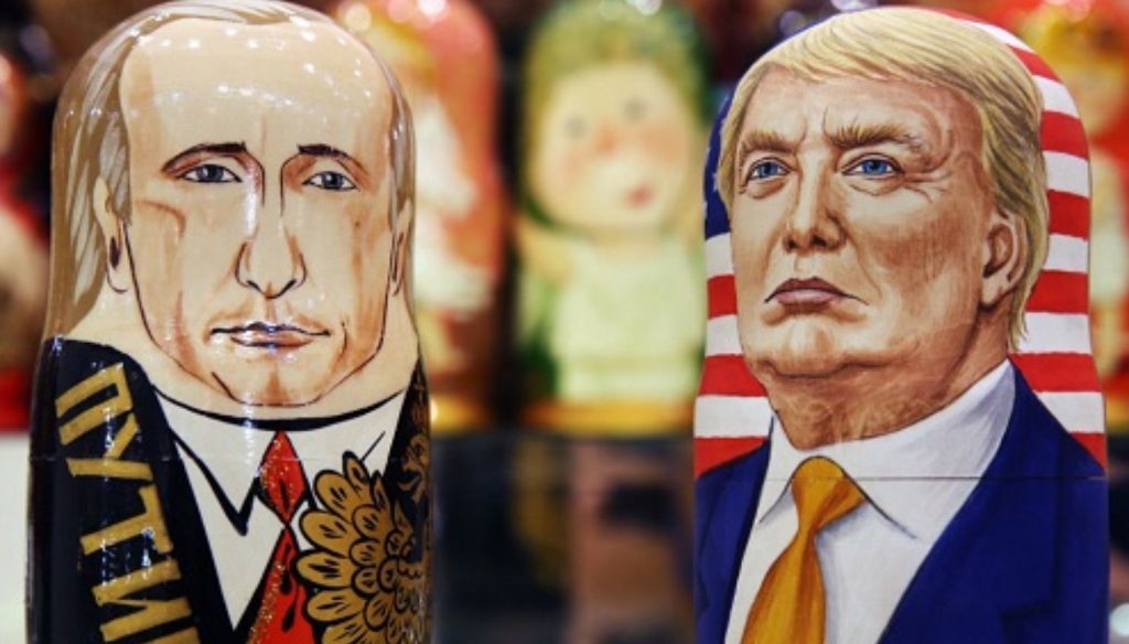 Click to enlarge Caricature of Putin and Trump