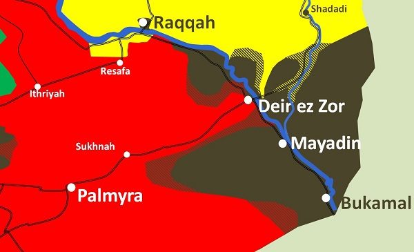 Click to enlarge Raqqa battle map