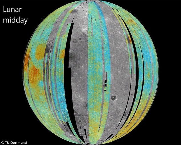 Click to enlarge water on the moon