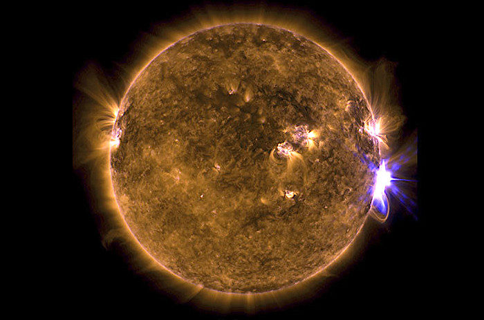 Click to enlarge solar flare