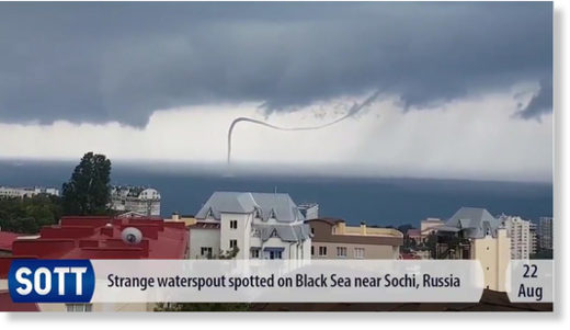 waterspout black sea August 2017