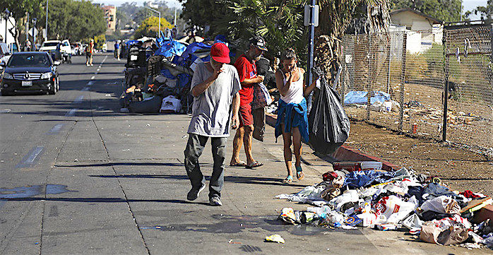 Click to enlarge san diego street trash