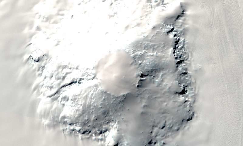 Click to enlarge Mount Takahe volcano