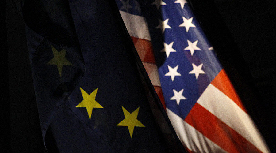 EU and US flags