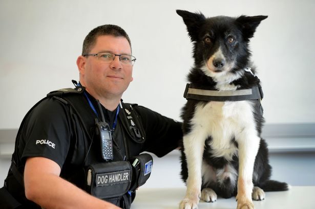 Phil Healy with Mojo the dog