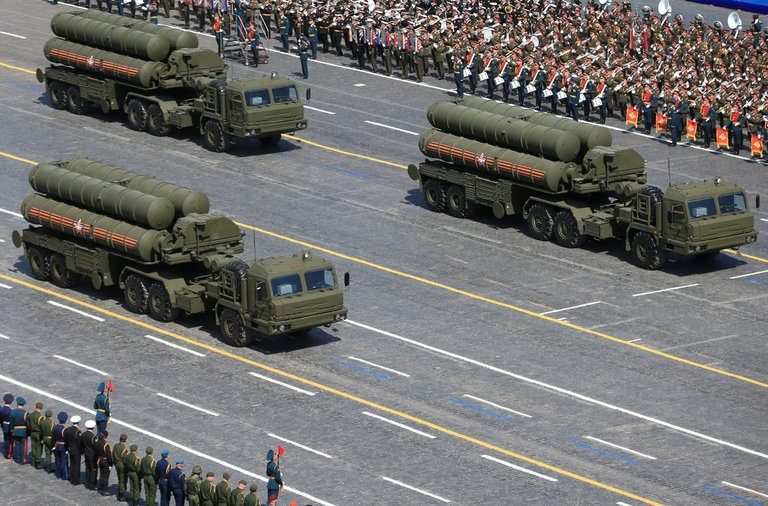 The S-400 missile system during a military parade in Moscow in 2015