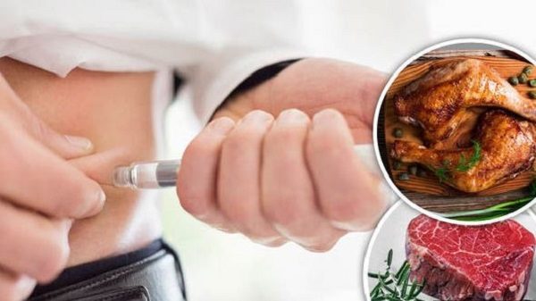 Click to enlarge diabetic red meat chicken