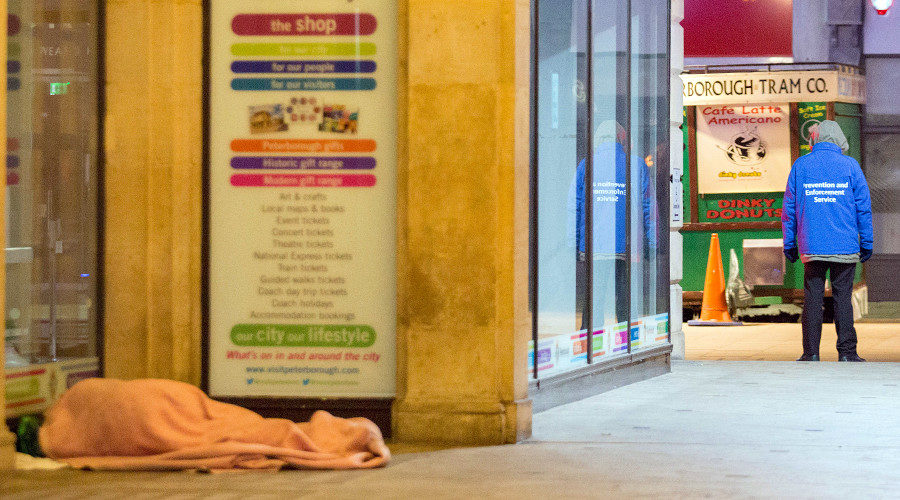 homeless in UK