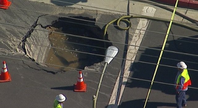 Woodland Hills sinkhole