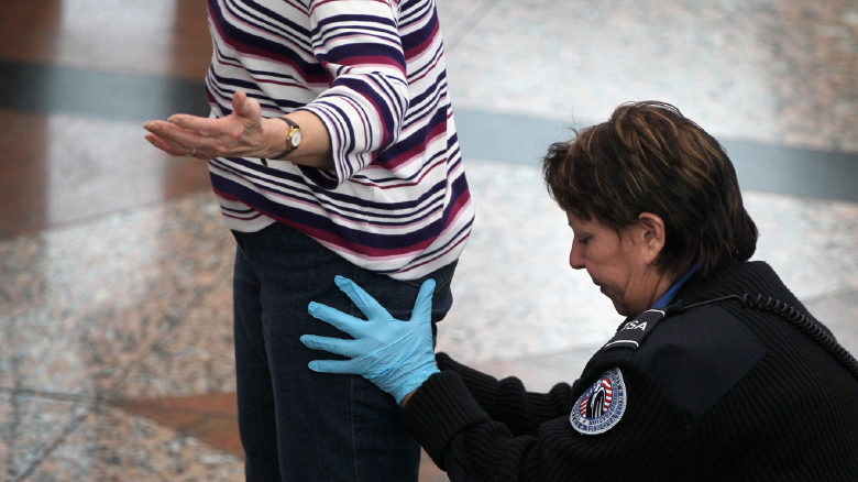 TSA enhanced pat-down