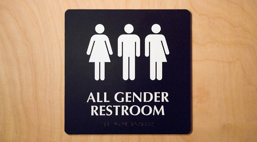 all gender restroom sign