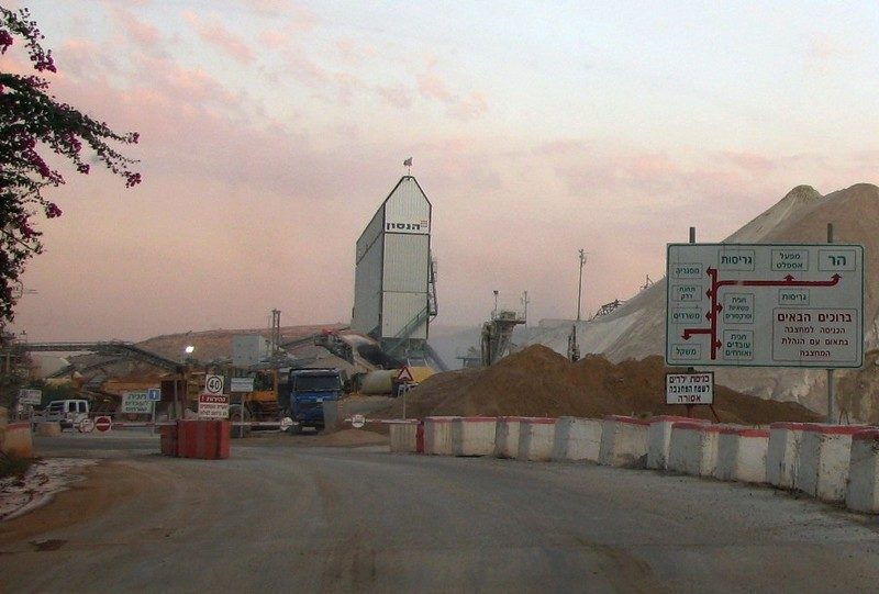 Click to enlarge HeidelbergCement’s Nahal Raba quarry