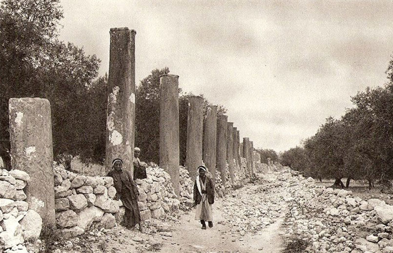 Click to enlarge Pillars Samaria ruins