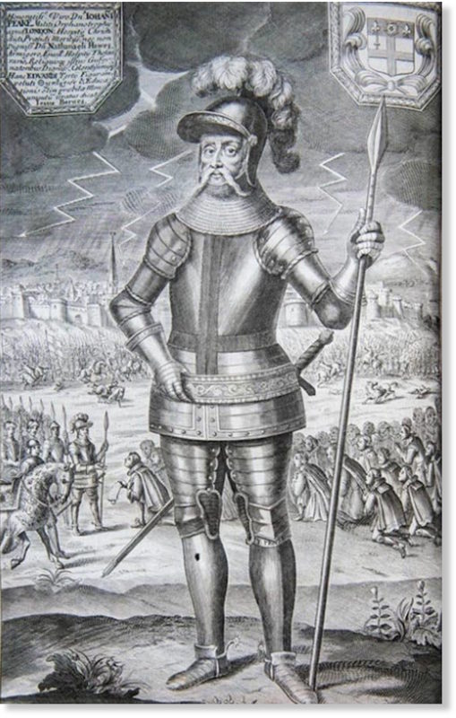 Click to enlarge Edward on the battlefield