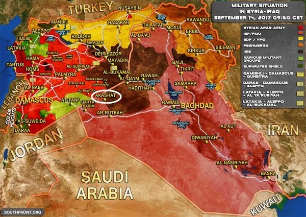 Syria battle map 9-16-2017