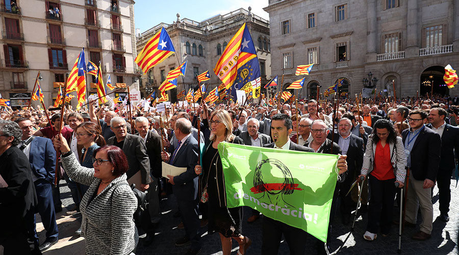 mayor protest Barcelona