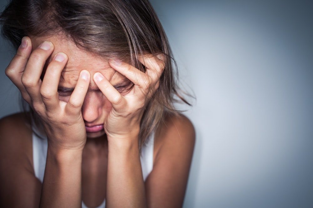 anxious person