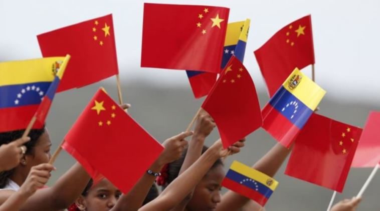 china venezuela flags