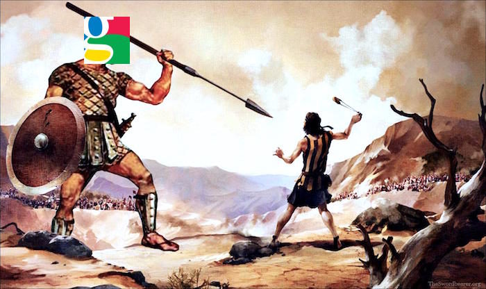 Click to enlarge google versus david