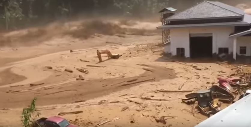 flash floods after Laos dam burst