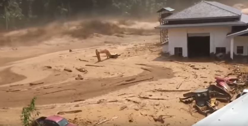 Click to enlarge flash floods after Laos dam burst