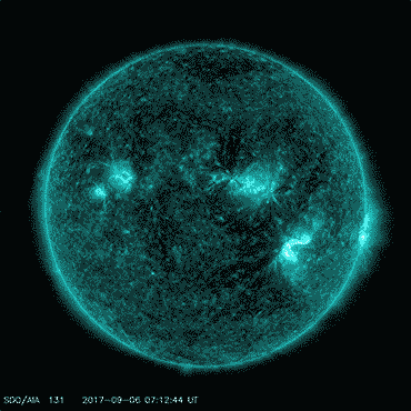 Click to enlarge solar flares 9.6.17