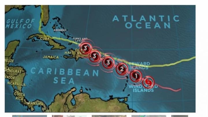 Hurrican maria irma path