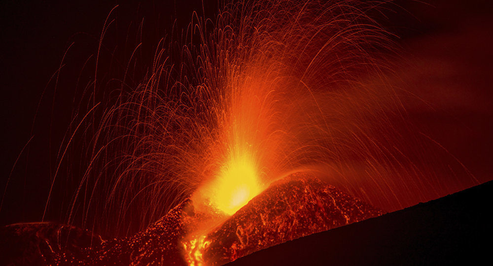 Volcano eruption