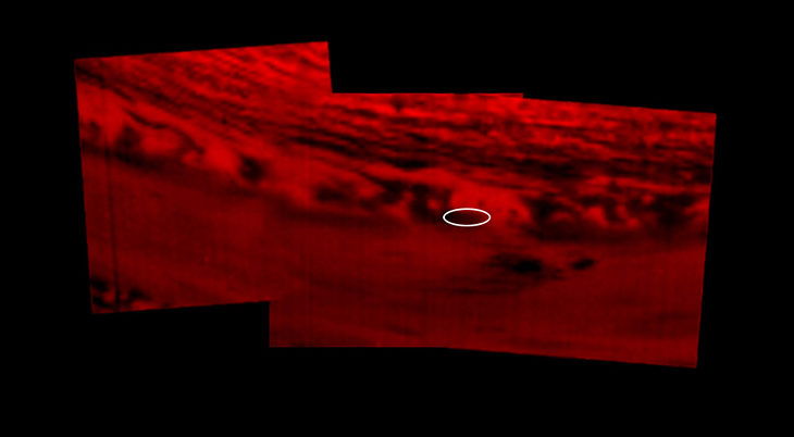 Click to enlarge Infrared image of Cassini