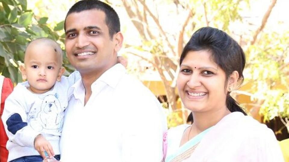 Sumit Rathore and his wife Anamik