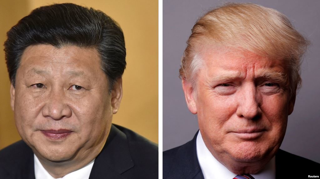 Chinese President Xi Jinping (left) and U.S. President Donald Trump