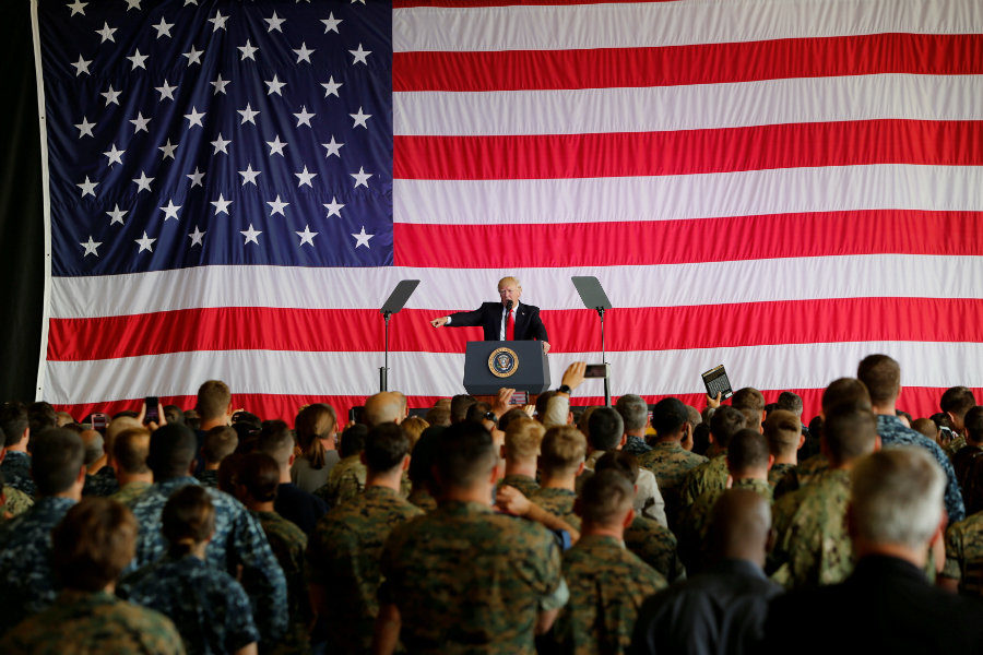 Click to enlarge Trump US Military
