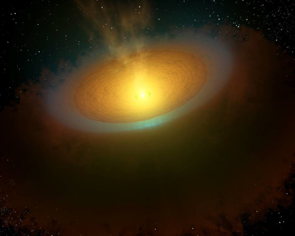 Click to enlarge accretion disc TW Hydrae