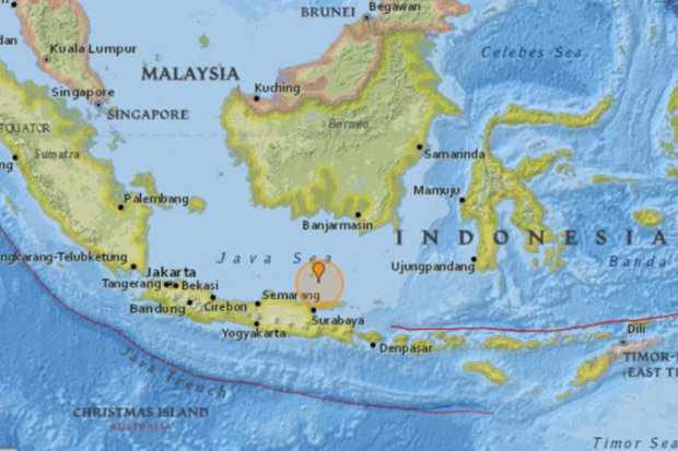 Earthquake off Bali