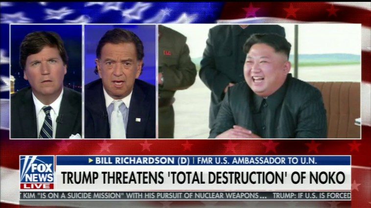 Tucker Carlson and former UN Ambassador Bill Richardson