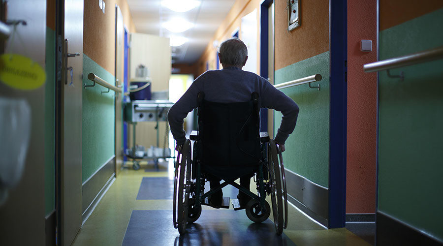nursing home elderly wheelchair