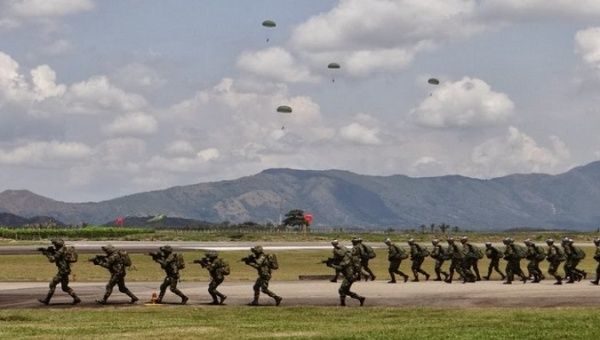 Click to enlarge Troops at the Tolemaida military base