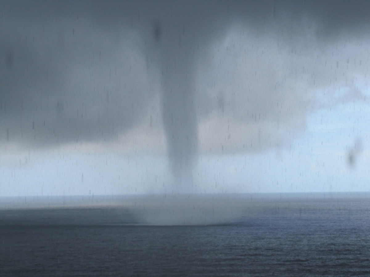 Oceanside, OR waterspout