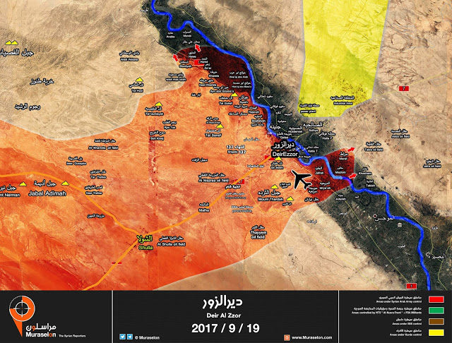 Syrian army deir ezzor map oil fields