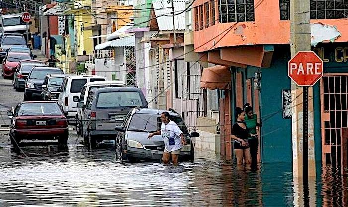 flooded street